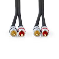 Nedis CAGC24200AT200 audio kabel 20 m 2 x RCA Antraciet
