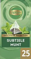 Thee Lipton Exclusive Subtile Munt 25 piramidezakjes - thumbnail