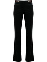 Gucci pantalon en velours à coupe slim - Noir