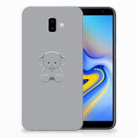 Samsung Galaxy J6 Plus (2018) Telefoonhoesje met Naam Grijs Baby Olifant