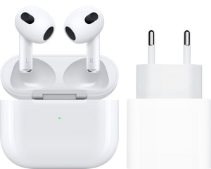 Apple Airpods 3 met standaard oplaadcase + Apple USB C oplader