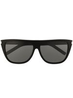 Saint Laurent Eyewear lunettes de soleil à monture rectangulaire - Noir