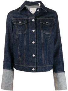 Helmut Lang Pre-Owned veste en denim à manches retroussées - Bleu