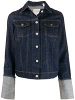 Helmut Lang Pre-Owned veste en denim à manches retroussées - Bleu - thumbnail