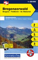 Wandelkaart 01 Outdoorkarte AT Bregenzerwald | Kümmerly & Frey - thumbnail