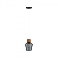 Paulmann Edla 79740 Hanglamp LED E27 20 W Zwart, Kurk, Rook - thumbnail