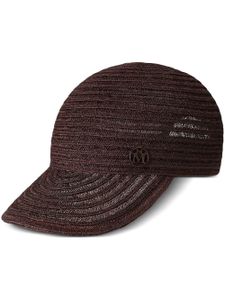 Maison Michel casquette Tiger en paille - Marron