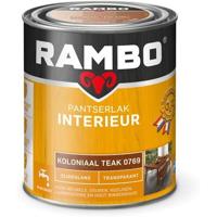 Rambo Pantserlak Interieur Transparant Zijdeglans - 750 ml Koloniaal teak
