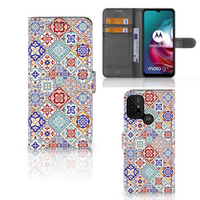 Motorola Moto G10 | G20 | G30 Bookcase Tiles Color