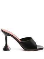 Amina Muaddi mules Lupita 95 mm en cuir - Noir