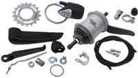 SturmeyArcher Versnellingsnaaf 3 speed Sturmey Archer AWC terugtraprem compleet met versteller