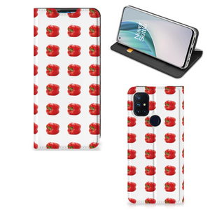 OnePlus Nord N10 5G Flip Style Cover Paprika Red