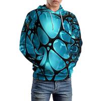 grafische lijn herenmode 3D-print hoodie vakantie streetwear hoodies marineblauw capuchon bedrukt fleece winter lente herfstdesigner sweatshirt met capuchon Lightinthebox - thumbnail