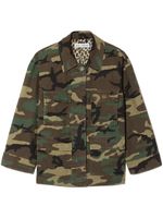 Dolce & Gabbana Kids surchemise à imprimé camouflage - Vert