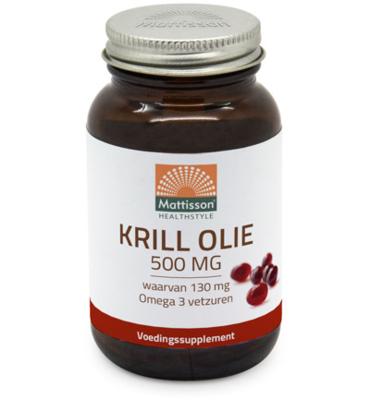 Mattisson Healthstyle Mattisson Healthstyle Krill Olie Omega 3 500mg (60ca) Mattisson Healthstyle Mattisson Healthstyle Krill Olie Omega 3 500mg (60ca)