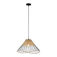 Just Light Hanglamp Reed Rotan Ø 48cm zwart met rotan 11153-79