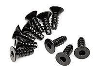 Tp. flat head screw m3x8mm (hex socket/10pcs) - thumbnail