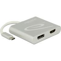 DeLOCK USB-C > 1x HDMI + 1x DisplayPort