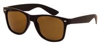 Az Eyewear Wayfarer Zonnebril Zwart/Bruin | Polarized