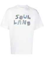 Soulland t-shirt en coton à logo - Blanc - thumbnail