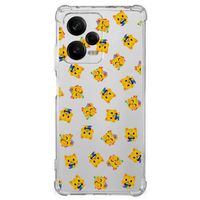 Doorzichtige Silicone Hoesje voor Xiaomi Redmi Note 12 Pro Katten Emojis - thumbnail