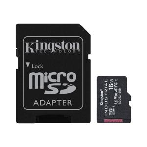 Kingston Industrial microSDHC-kaart 16 GB Class 10 UHS-I Incl. SD-adapter