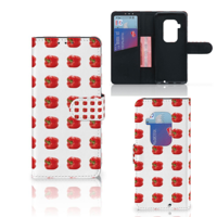 Motorola One Zoom Book Cover Paprika Red