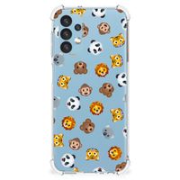 Doorzichtige Silicone Hoesje voor Samsung Galaxy A13 (4G) Dieren Emojis - thumbnail