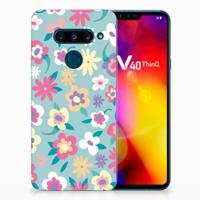 LG V40 Thinq TPU Case Flower Power