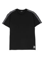 Balmain Kids t-shirt en coton à logo imprimé - Noir