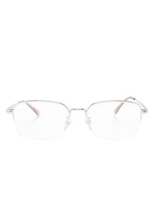 Montblanc lunettes de vue à monture carrée - Argent