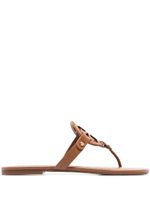 Tory Burch sandales Miller en cuir - Marron - thumbnail