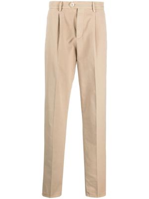 Brunello Cucinelli Mid waist katoenen chino - Beige