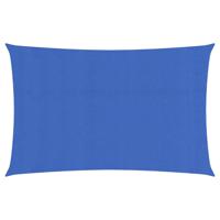 Zonnezeil 160 g/m rechthoekig 4x7 m HDPE blauw