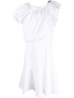 3.1 Phillip Lim robe froncée à épaules dénudées - Blanc