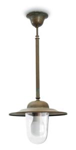 Moretti Luce Landelijke hanglamp Casale M - verouderd messing 1364.T.AR