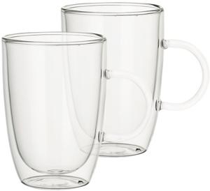 Villeroy & Boch Dubbelwandige Glazen Artesano Hot & Cold Beverages - 390 ml - 2 stuks - met oor