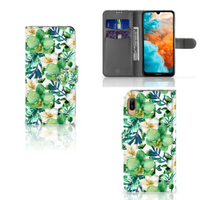 Huawei Y6 (2019) Hoesje Orchidee Groen - thumbnail