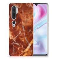 Xiaomi Mi Note 10 Pro TPU Siliconen Hoesje Marmer Bruin