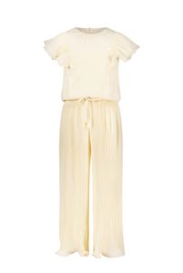 Le Chic Meisjes jumpsuit plisee- Kesra - Pearled ivoor wit