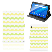 Lenovo Tab E10 Tablet Hoes Waves Yellow