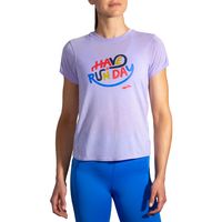 Brooks Distance Graphic T-Shirt Dames - thumbnail