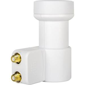 MegaSat HD-Profi Twin LNB Aantal gebruikers: 2 Feed-opname: 40 mm vergulden aansluiting, Weerbestendig Wit