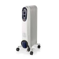 Nedis HTOI30WT7 Mobiele Olieradiator 600 / 900 / 1500 W 7 Vinnen Instelbare Thermostaat 3 Warmte Standen Omvalpreventie Wit - thumbnail