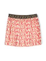 Versace Kids jupe plissée Versace Allover - Rose