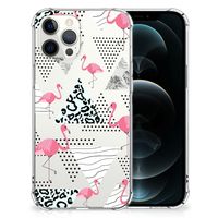 iPhone 12 Pro Max Case Anti-shock Flamingo Triangle