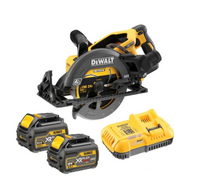 DeWalt DCS577T2 | Accu Cirkelzaag met hoog koppel | 54V XR | FlexVolt | 190 mm | 2x 6,0 Ah accu en snellader - DCS577T2-QW