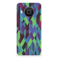 Nokia X10 | X20 TPU Hoesje Abstract Green Blue