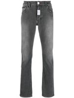 Philipp Plein jean slim à patch logo - Gris