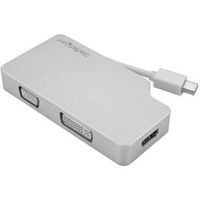 StarTech.com Aluminium A/V reisadapter: 3-in-1 Mini-DP naar HDMI/DVI/VGA